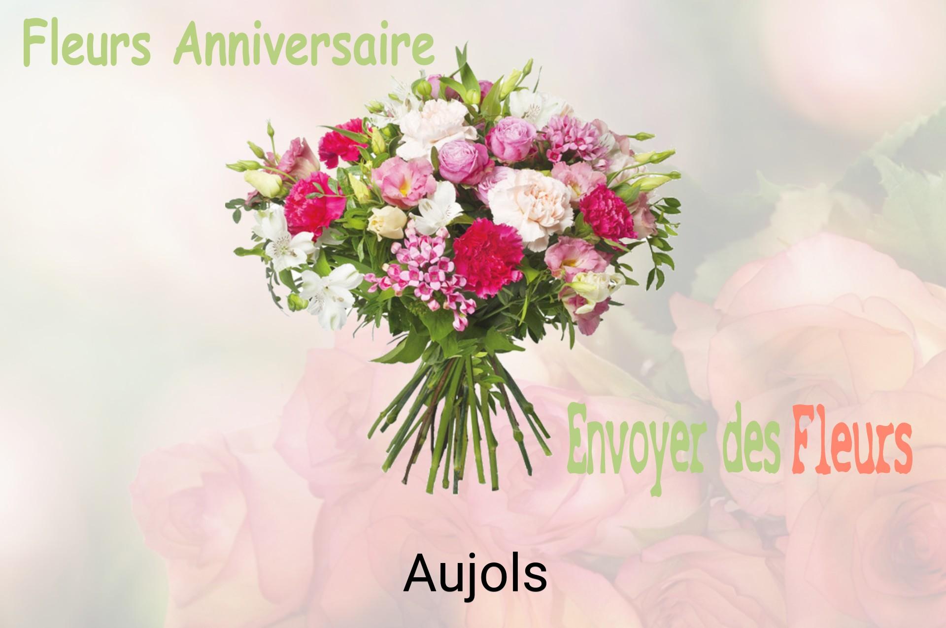 Bouquet de fleurs d’anniversaire livré à Aujols
