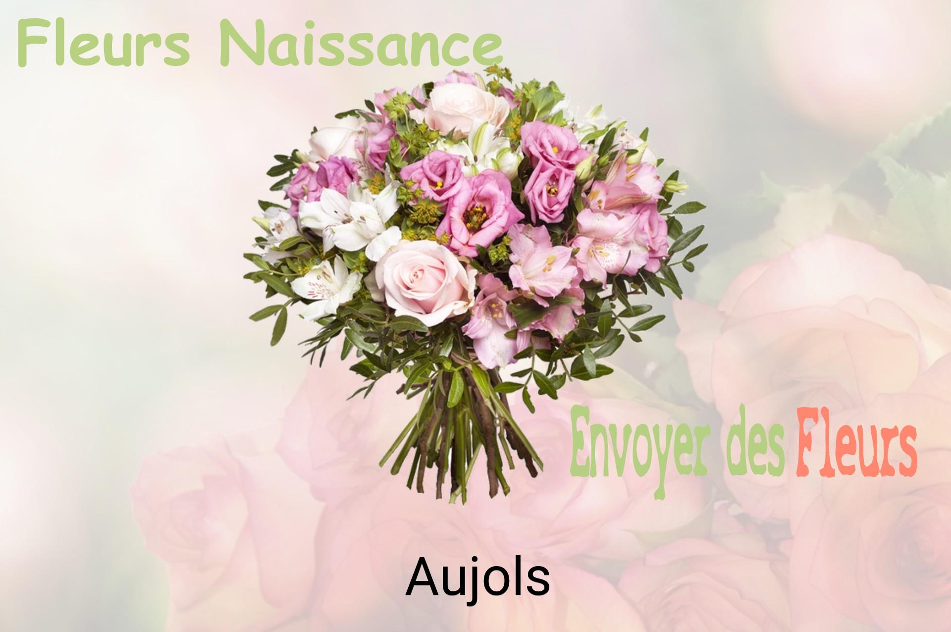 Bouquet de fleurs de naissance livré à Aujols